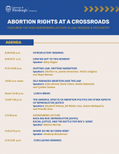 Agenda items for Abortion Rights at a Crossroads