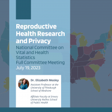 Reproductive Health Research and Privacy, National Committee on Vital and Health Statistics  Full Committee Meeting, July 19, 2023