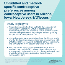 Unfulfilled and method-specific contraceptive preferences among reproductive-aged contraceptive users